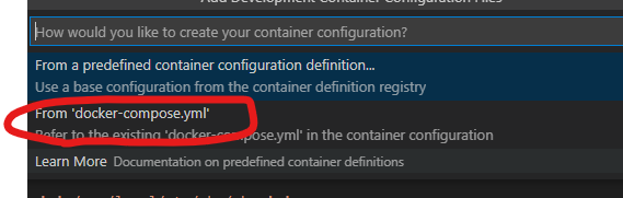 select-remote-containers
